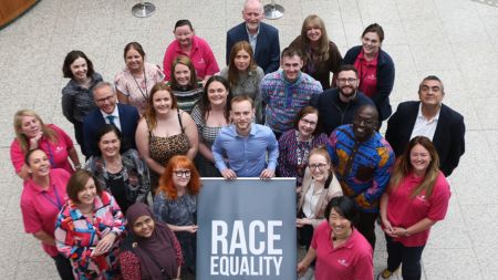 NCI staff at the launch of the pay gender gap report